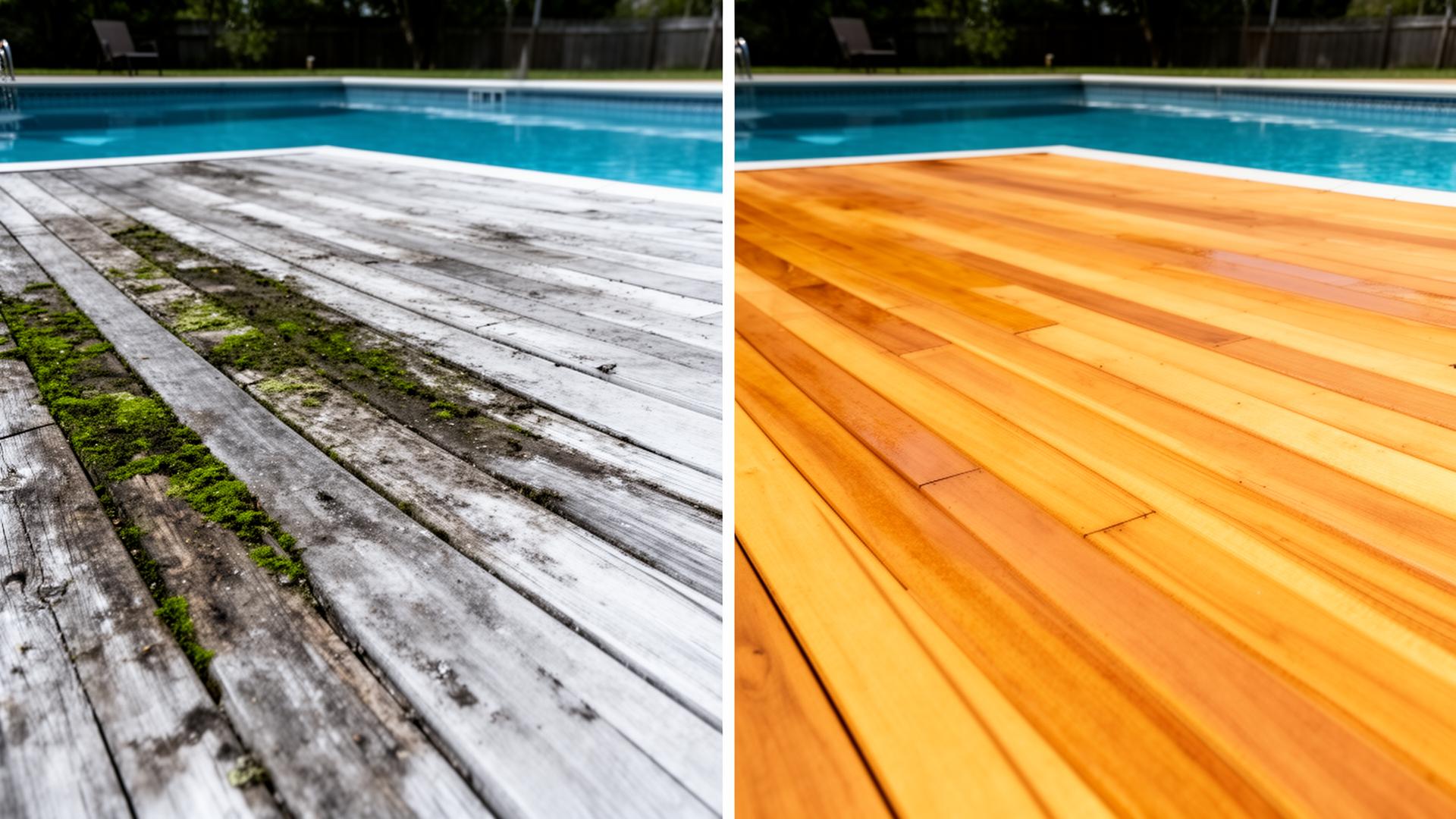 Tour de piscine rénové